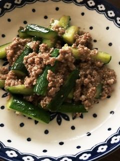 豚ひき肉ときゅうりの中華炒め-レシピのメイン写真