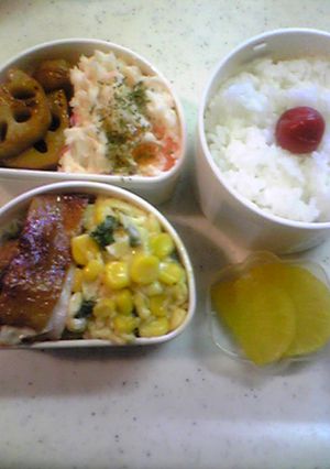 お弁当に２５粉ふき芋の鮭マヨ和え-レシピのメイン写真