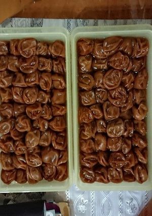 塩を使わない(すし酢で)絶品蜂蜜梅干し-レシピのメイン写真