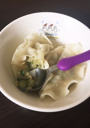コストコの冷凍餃子で簡単スープ餃子！-レシピのメイン写真