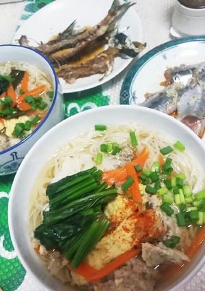 鰯のつみれDeサッパリ素麺～っ☺❤-レシピのメイン写真