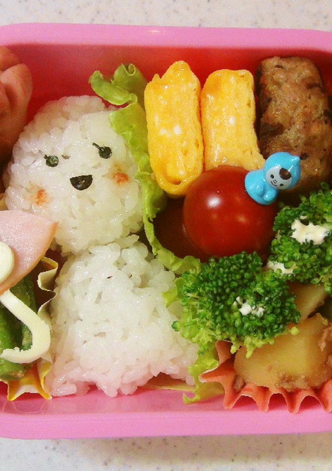幼稚園　お弁当　てるてるぼうず＆傘-レシピのメイン写真