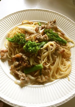 豚肉と金山寺味噌のスパゲティ-レシピのメイン写真