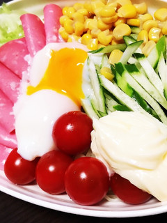 温玉でとろーり簡単!サラダ冷麺☆-レシピのメイン写真