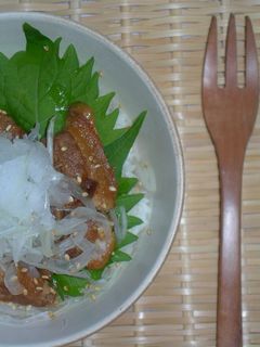 あまった角煮で シソ角煮丼♪♪-レシピのメイン写真