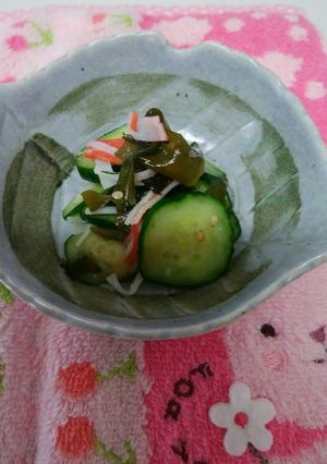 カットわかめでかんたん酢の物-レシピのメイン写真