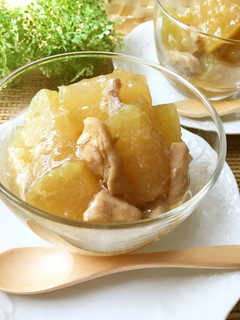 レンジで簡単♡冬瓜と鶏肉の冷製-レシピのメイン写真