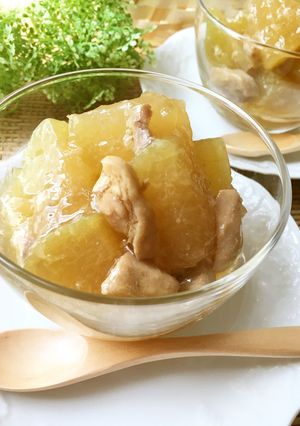 レンジで簡単♡冬瓜と鶏肉の冷製-レシピのメイン写真