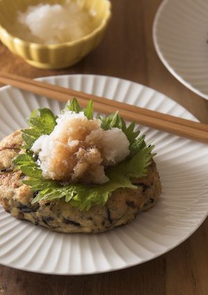 ひじきの煮物で豆腐ハンバーグ-レシピのメイン写真
