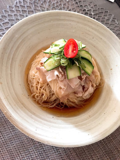 簡単 冷しゃぶ素麺-レシピのメイン写真