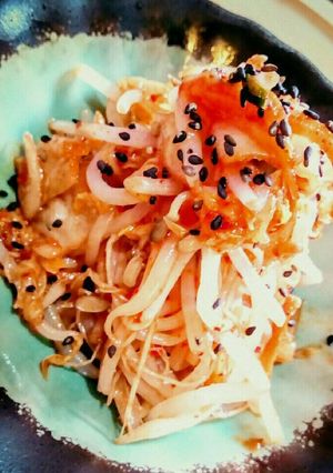 簡単副菜「キムチもやし」-レシピのメイン写真