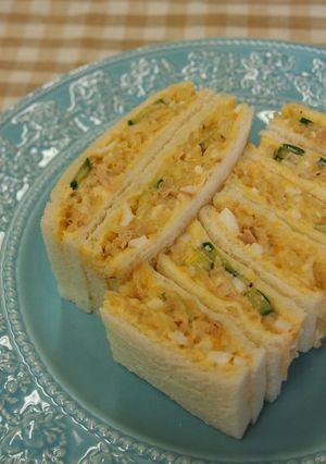 マロニー入りツナ卵サンドイッチ-レシピのメイン写真