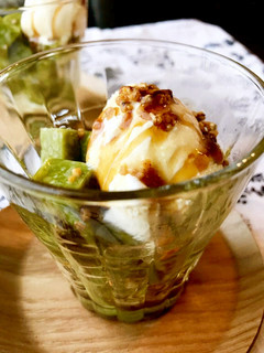 あま酒抹茶寒天-レシピのメイン写真