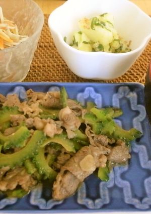 ゴーヤと牛肉のマヨ醤油炒め-レシピのメイン写真
