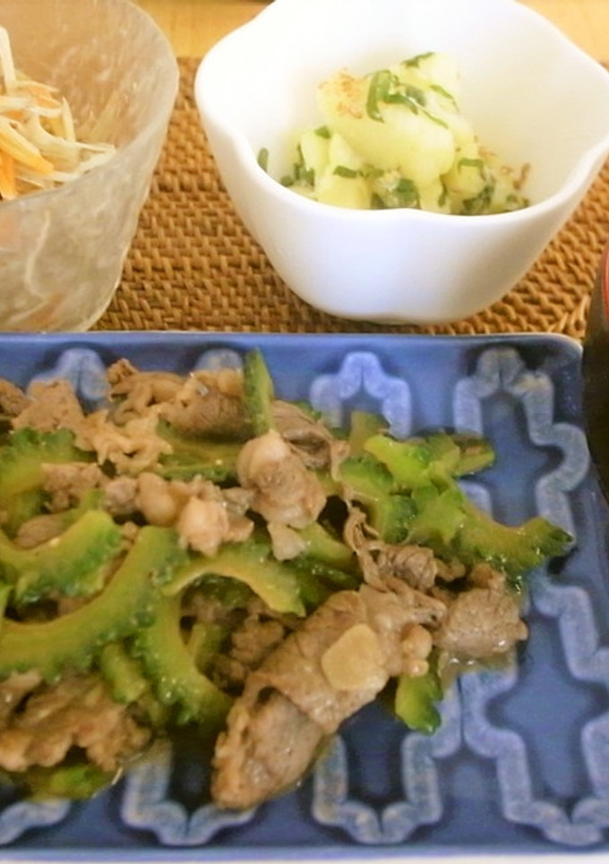 ゴーヤと牛肉のマヨ醤油炒め-レシピのメイン写真