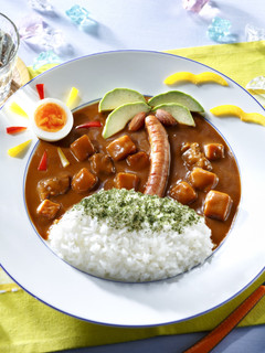 太陽とアボカドのヤシの木カレー-レシピのメイン写真