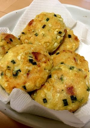 豆腐でふんわり、とうもろこしがんも-レシピのメイン写真