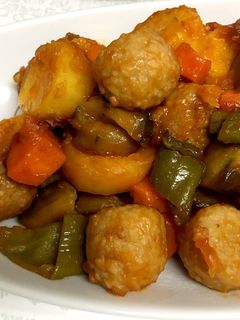 肉だんごの甘酢煮-レシピのメイン写真