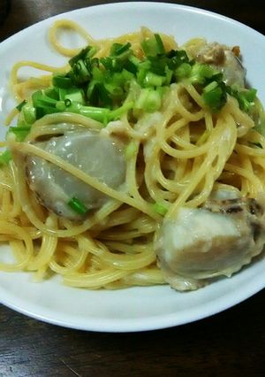 WホタテとWだしの和風マヨパスタ-レシピのメイン写真