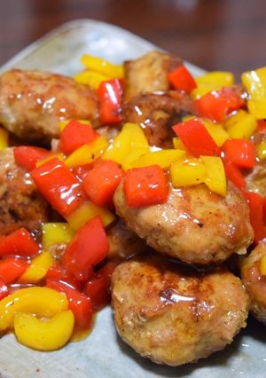肉団子〜パプリカ甘酢あん♪-レシピのメイン写真