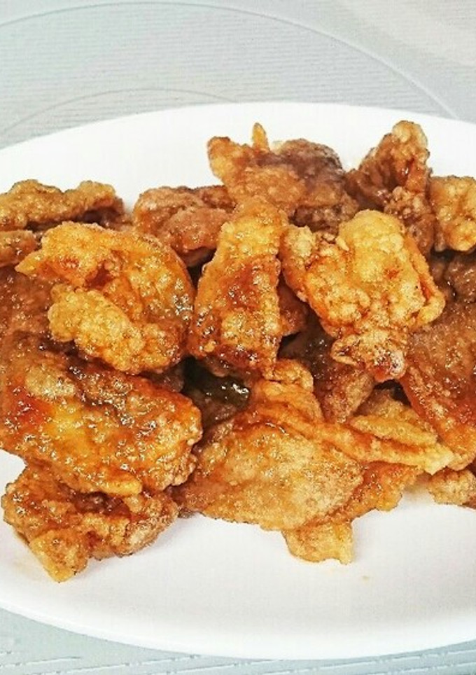 すき焼きのタレで簡単！！鶏皮の甘唐揚げ♡-レシピのメイン写真