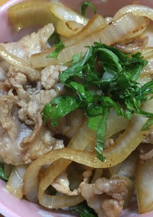 夏に！簡単☆シソ香る豚丼-レシピのメイン写真