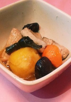 鶏肉と干し椎茸の煮物-レシピのメイン写真