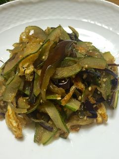 茄子の皮と冬瓜の皮のきんぴら-レシピのメイン写真