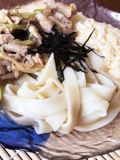 夏のきしめん✨ピリ辛の豚肉と共に-レシピのメイン写真