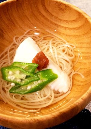 《素麺》出汁が美味しい鯛の葛叩き-レシピのメイン写真