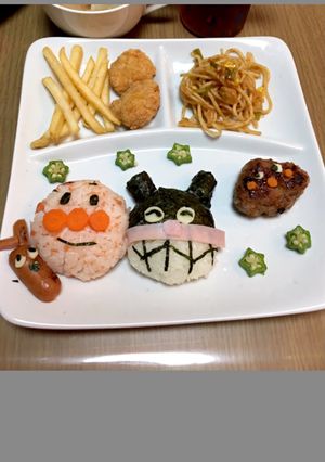 お誕生日♡アンパンマンプレート-レシピのメイン写真