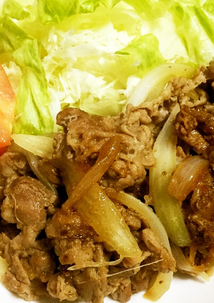 超楽々 経済的豚肉しょうが焼き作ります。-レシピのメイン写真