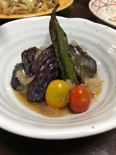 簡単常備菜♪夏野菜揚げ浸し.おろし添え-レシピのメイン写真