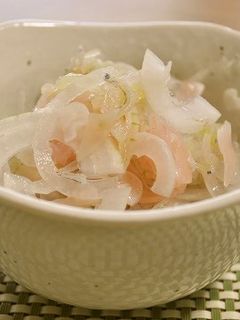 新玉ねぎときゅうりとジャコの甘酢和え-レシピのメイン写真