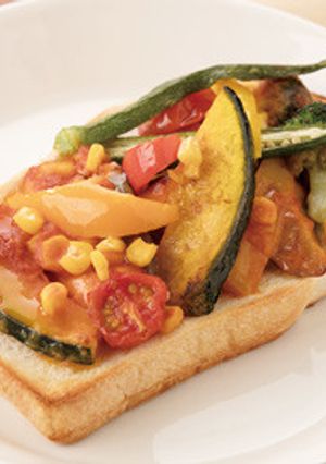 野菜たっぷりトースト-レシピのメイン写真