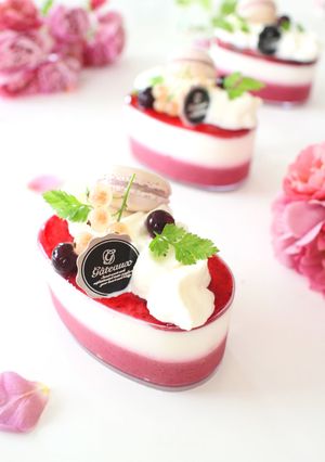 さっぱり！カシスとヨーグルトのムース-レシピのメイン写真