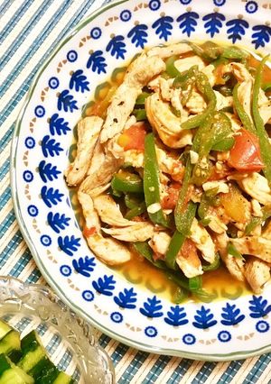 ダイエットに!簡単★胸肉の中華炒め-レシピのメイン写真