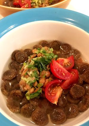 犬ごはん 鰹出汁の納豆汁-レシピのメイン写真
