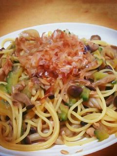 ゴーヤの和風パスタ-レシピのメイン写真