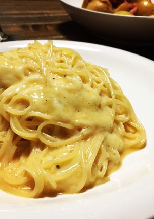 かき玉チーズパスタ-レシピのメイン写真
