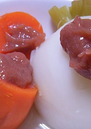 かぶとにんじんの炊き合わせ梅肉添え-レシピのメイン写真
