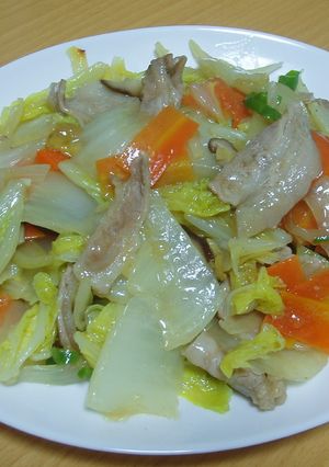 鶏がらスープの素で薄味☆野菜炒め-レシピのメイン写真