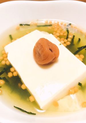 夜食にも！ヘルシー豆腐茶漬け-レシピのメイン写真