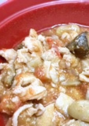栄養士献立　鶏肉のトマト煮込み-レシピのメイン写真