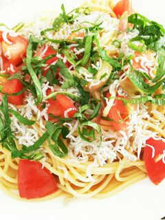 ★味付け簡単★トマトしらす冷製パスタ-レシピのメイン写真