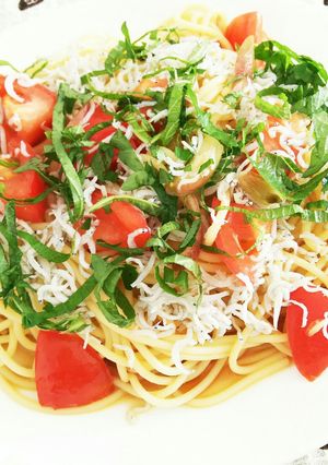★味付け簡単★トマトしらす冷製パスタ-レシピのメイン写真