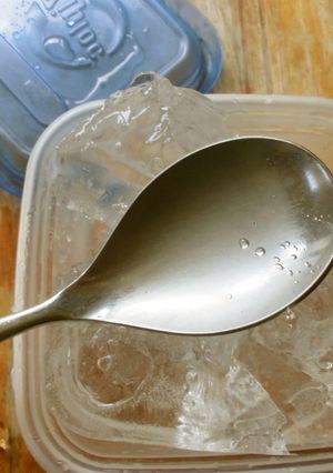 アイスピック不要☆スプーンで氷割ります！-レシピのメイン写真