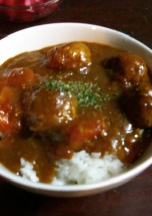 ミートボールカレー-レシピのメイン写真