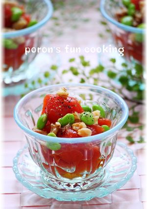 野菜ジュースdeおつまみわらびもち-レシピのメイン写真