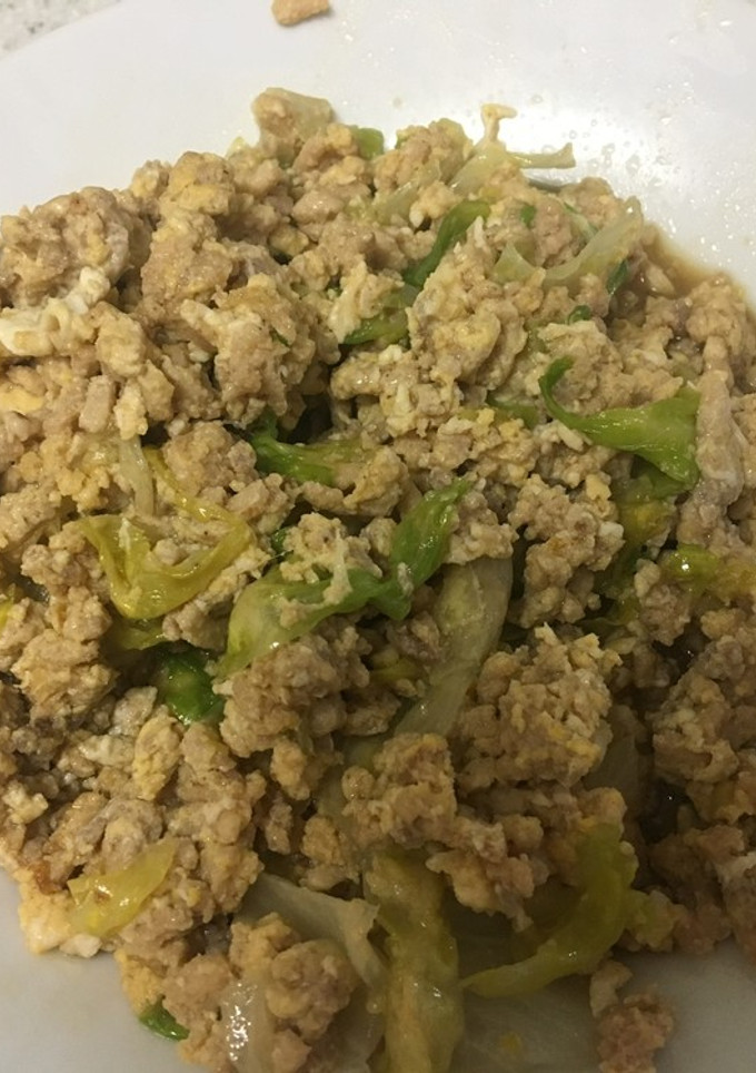 レタスとひき肉の和風マヨ卵炒め-レシピのメイン写真